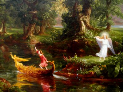 Detail b, The Voyage of Life by Thomas Cole, Youth - National Gallery of Art, Washington - DSC00079