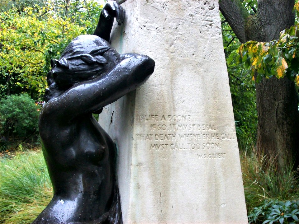 Detail of Sullivan memorial, London