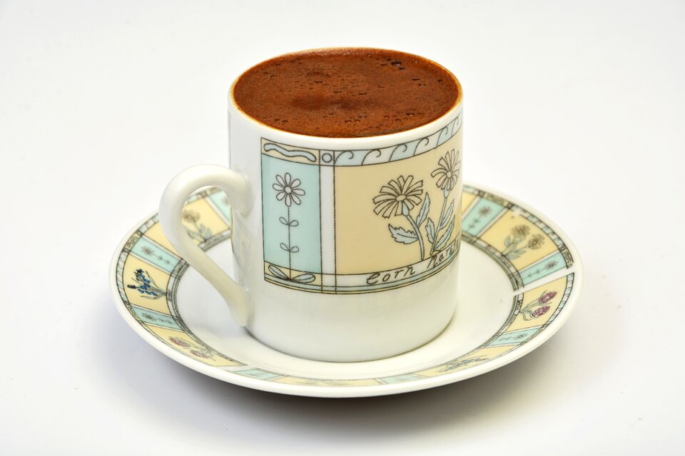 Turkish coffee cup beverage