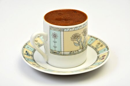 Turkish coffee cup beverage