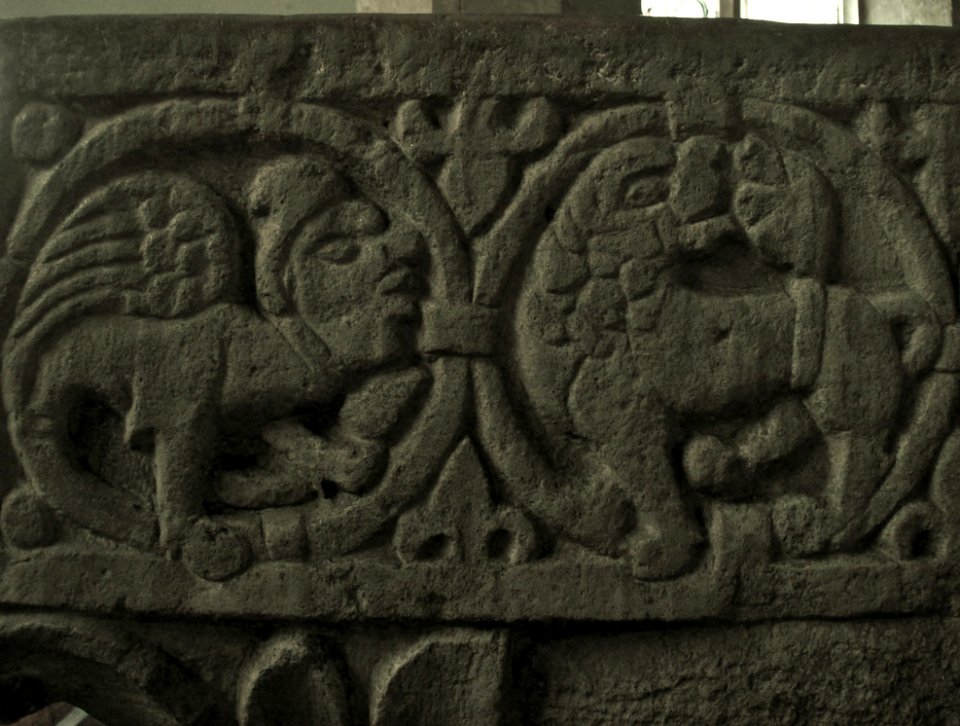 Detail of font 1, St Peter, Newenden