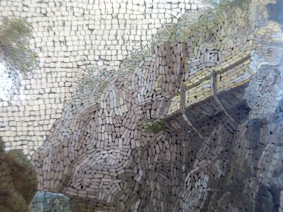 Detail of 'Grotto at Tivoli', micromosaic from Italy, 54.2x49.5 cm, 1817