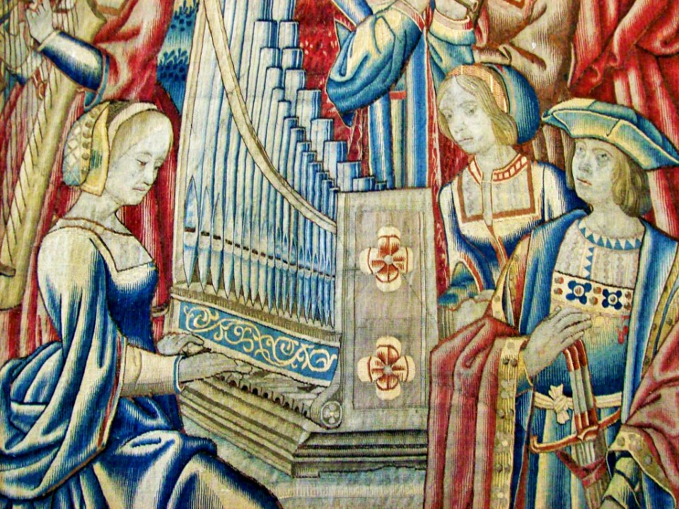 Detail of Hampton Court tapestry 3