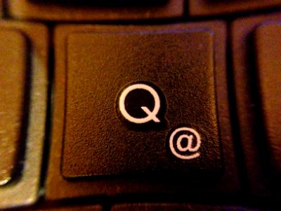 Detail of a keyboard Q - @