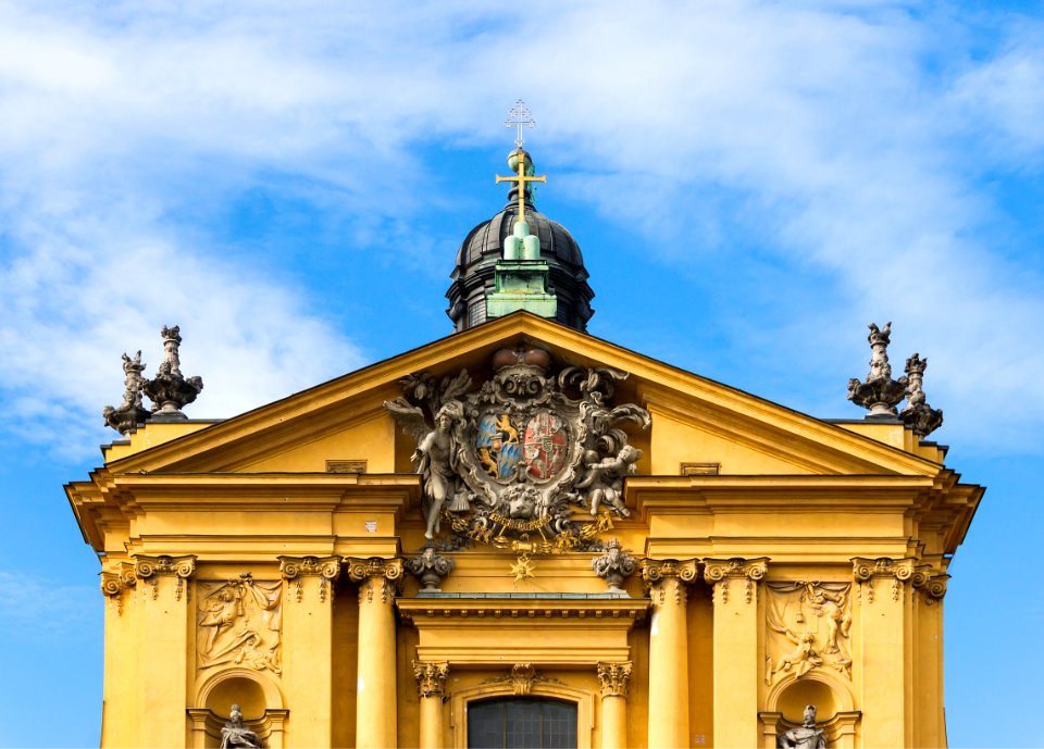 Detail façade Theatinerkirche Munich