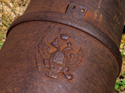 Detail of a russian cannon, Karababa castle, Chakida Greece photo