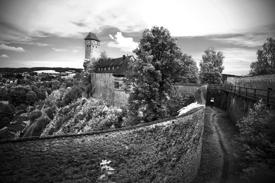 Old castle fortress building