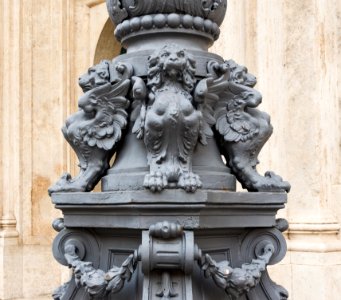 Detail of a lamp post, Rome, Italy photo
