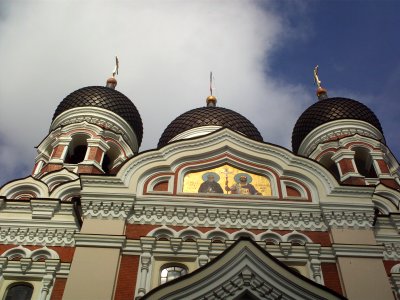 Detail of Alexander Nevsky Cathedral Tallinn