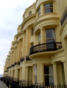 Detail of West Side of Brunswick Square, Hove (January 2012)