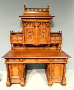 Desk and Bookcase, 1893, by Ladislaus Zdzieblowski, Chicago, oak - Art Institute of Chicago - DSC09945