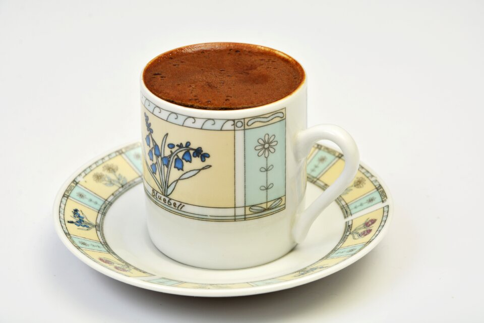 Turkish coffee cup beverage