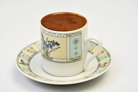 Turkish coffee cup beverage