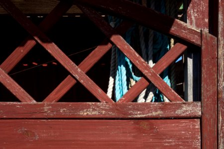 Detail of hut at Loddebo photo