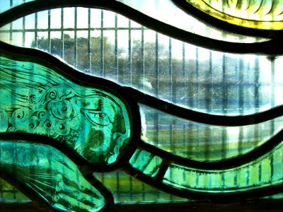 Detail of Jonah window, Earnley 1