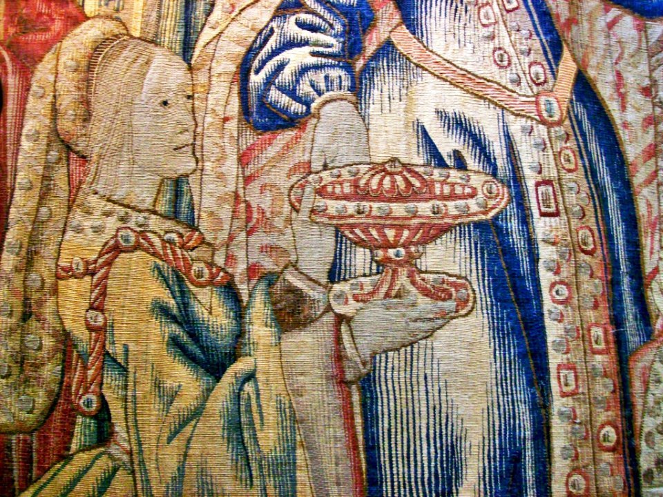 Detail of Hampton Court tapestry 5