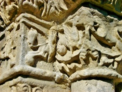 Detail of south door, Barfrestone
