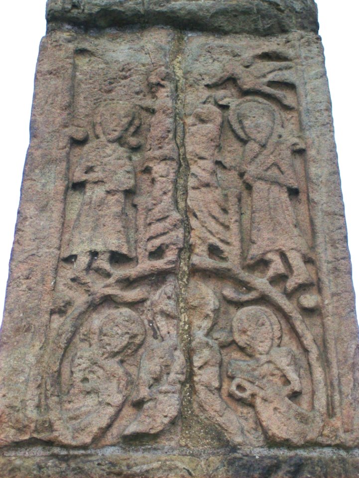 Detail of Saxon cross, Sandbach 5