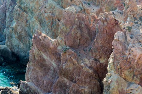 Detail of rocks, Cabo de Gata, Andalusia, Spain photo