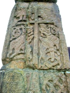 Detail of Saxon cross, Sandbach 2