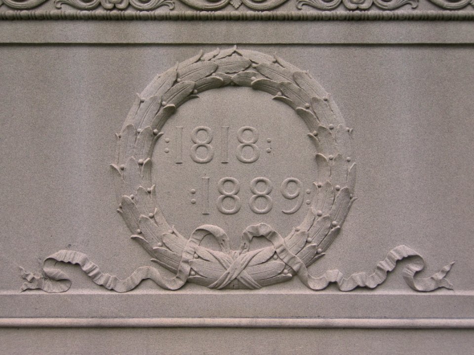 Detail of the William Thaw Monument, Allegheny Cemetery, 2015-06-19, 04