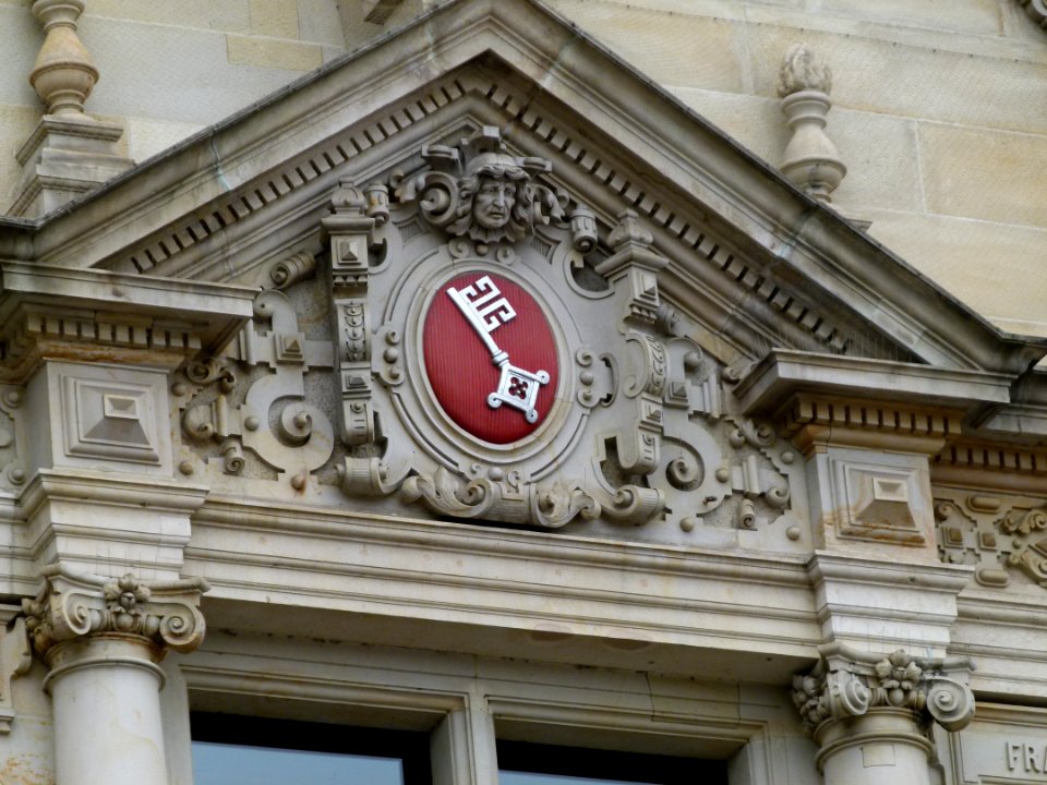 Detail of the town hall Hamburg