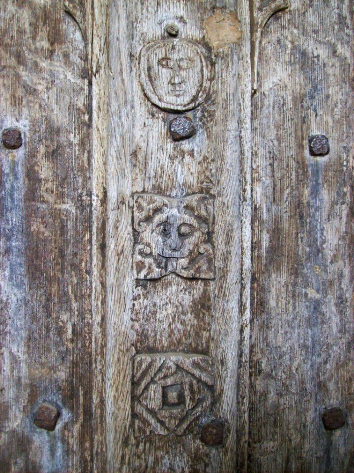 Detail of south door, Higham 1