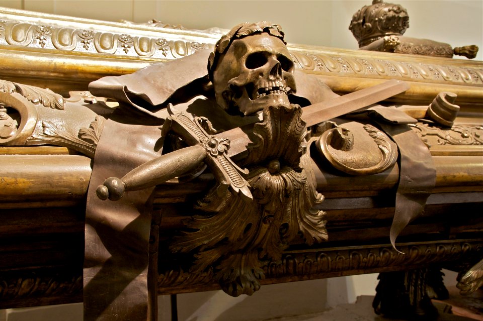 Detail sarcophagus Leopold I Kaisergruft Vienna
