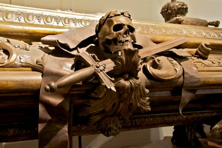 Detail sarcophagus Leopold I Kaisergruft Vienna photo