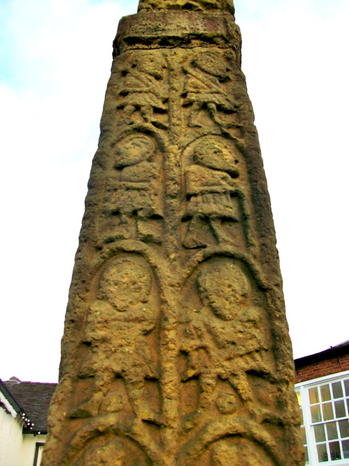 Detail of Saxon cross, Sandbach 3