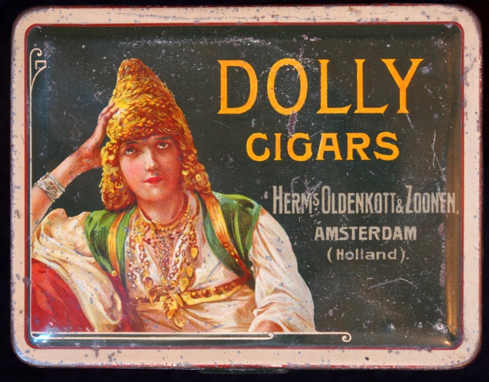 Dolly Cigars, Herms Oldenkott & Zoonen, Amsterdam, sigarenblikje
