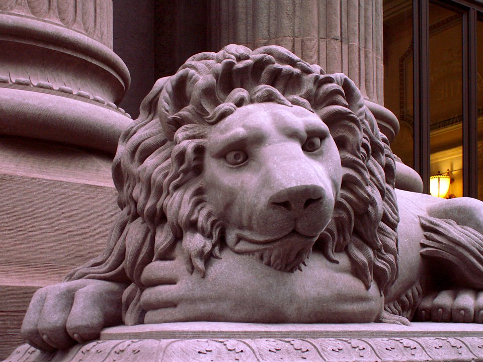 Dollar Bank Lion (Right), Pittsburgh, 2020-01-07, 01