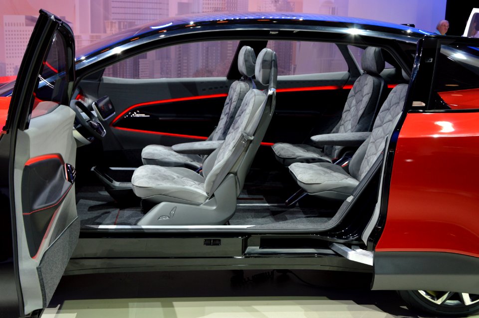 Doors open Volkswagen I.D. Crozz