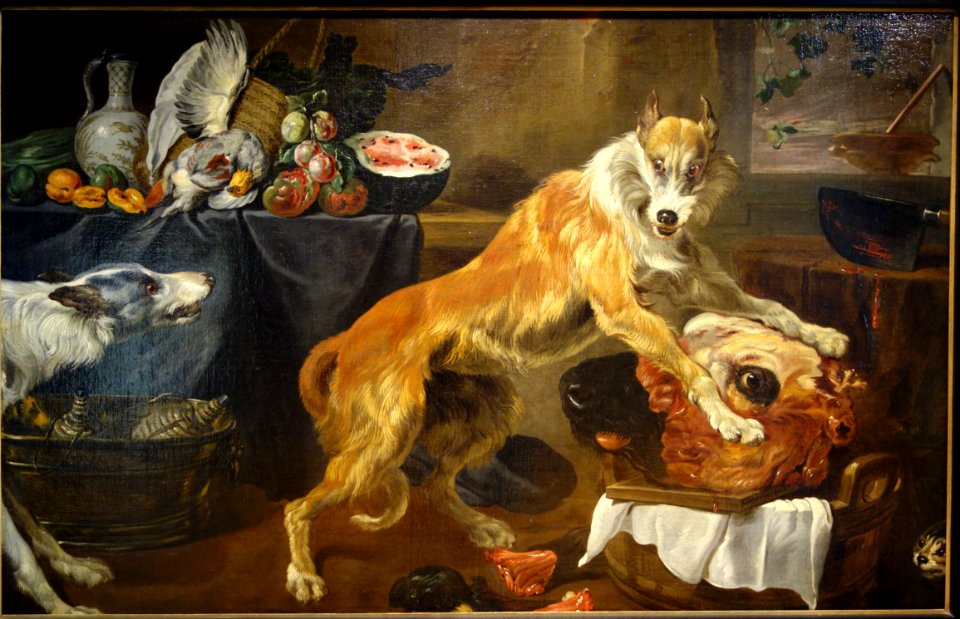 Dogfight, attributed to Paul de Vos 1595-1678, undated - Museum M - Leuven, Belgium - DSC05533