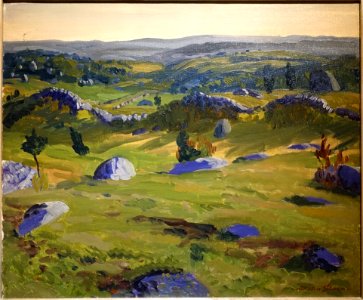 Dogtown by John Sloan, 1916, oil on canvas - Cape Ann Museum - Gloucester, MA - DSC01022