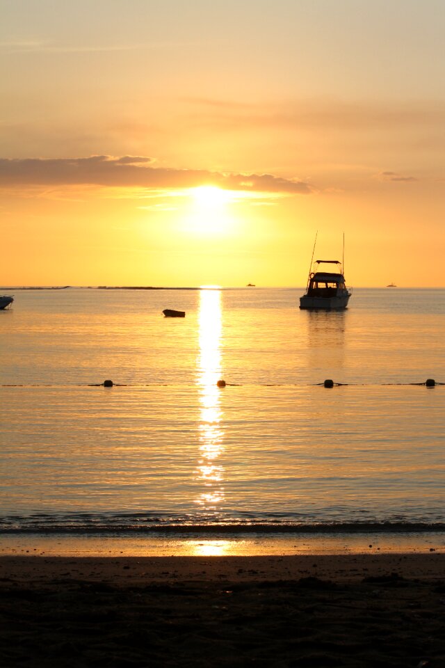Mauritius sunset sky