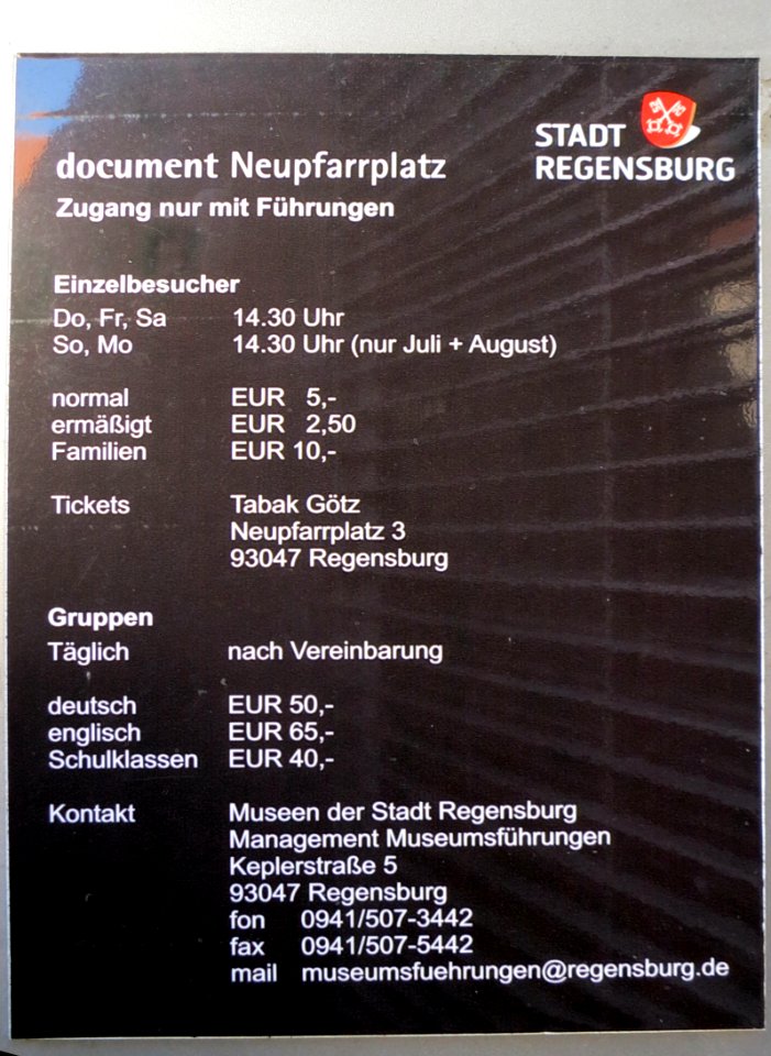 Dokument Neupfarrplatz (Regensburg)