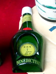 DOM Benedictine liquor bottle