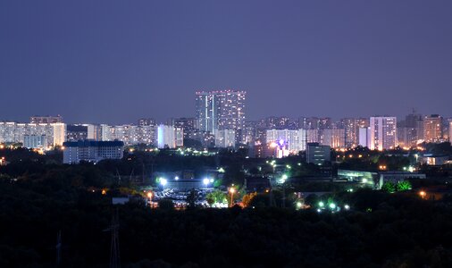 Street night view city photo