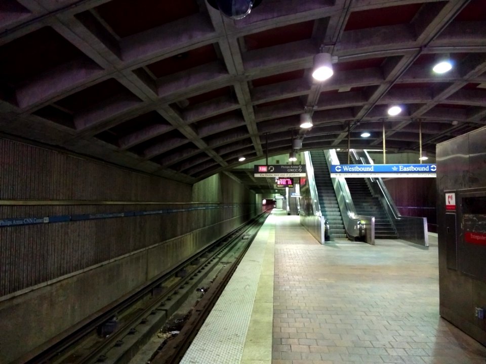 Dome GWCC Philips Arena CNN Center MARTA station