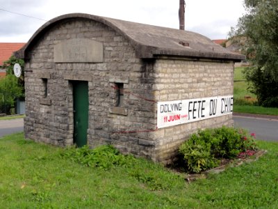 Dolving (Moselle) bâtiment service des eaux 1930