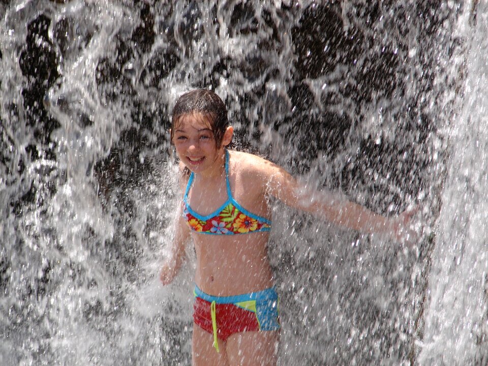 Play waterfall cascade