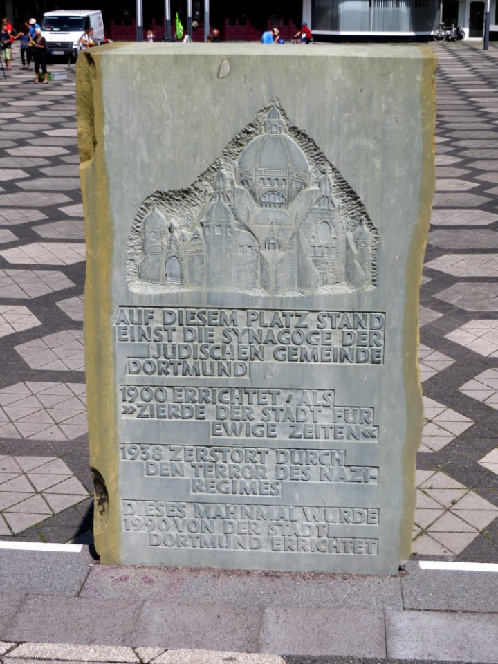 Dortmund Gedenkstein Alte Synagoge Südseite