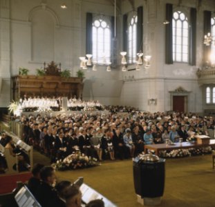Doop van Prins Maurits in de Grote Kerk te Apeldoorn overzicht na de doop, Bestanddeelnr 254-8161