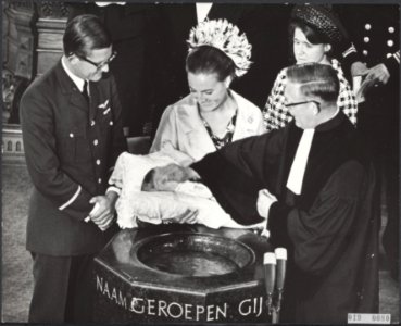Doop van prins Maurits, zoon van prinses Margriet en Pieter van Vollenhoven, Bestanddeelnr 019-0080