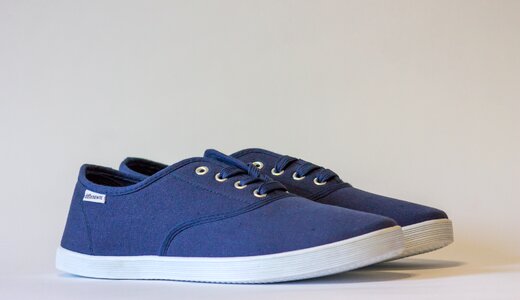 Blue shoes footwear photo