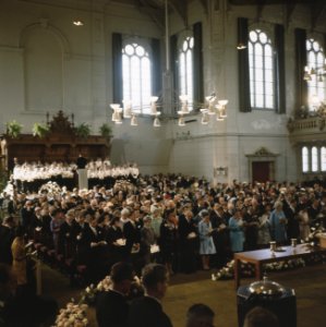 Doop van Prins Maurits in de Grote Kerk te Apeldoorn overzicht na de doop, Bestanddeelnr 254-8160