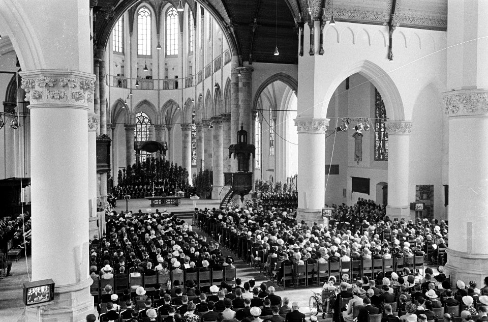 Doop Willem Alexander in Sint Jacobskerk te Den Haag Overzichten tijdens de doop, Bestanddeelnr 920-6665