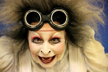 Clown face mime