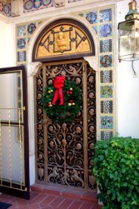 Doorway with tiles - Hearst Castle - DSC06389